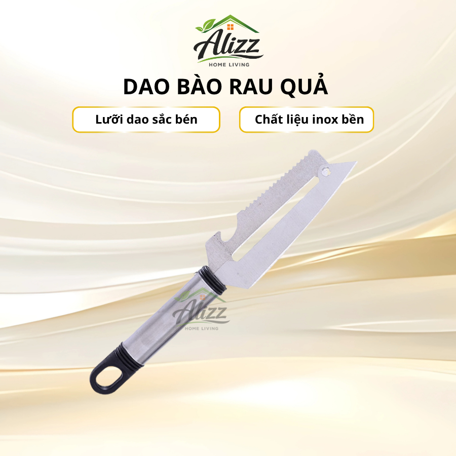 Dao Bào Rau Quả Dao 2 Lưỡi Inox Dao Bào Gọt Củ Quả Đa Năng Lưỡi Dài Siêu Bén