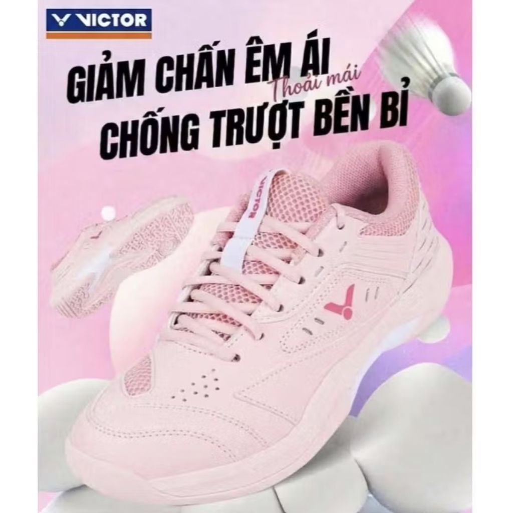 Giày Cầu Lông Victor SH A270 Hồng – Êm Chân, Bám Sân Tốt, Form Đẹp Cho Nữ