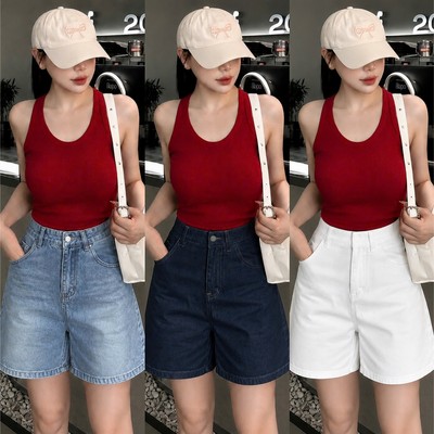 Quần Jean Ngố Bigsize Nữ Lưng Cao Quần Đùi Dài Trẻ Trung Ống Rộng Q582/Q583/Q584/Q586