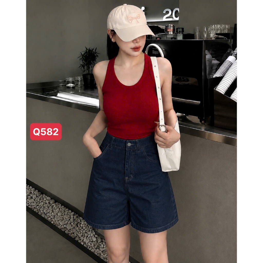 Quần Jean Ngố Bigsize Nữ Lưng Cao Quần Đùi Dài Trẻ Trung Ống Rộng Q582/Q583/Q584/Q586 | BigBuy360 - bigbuy360.vn