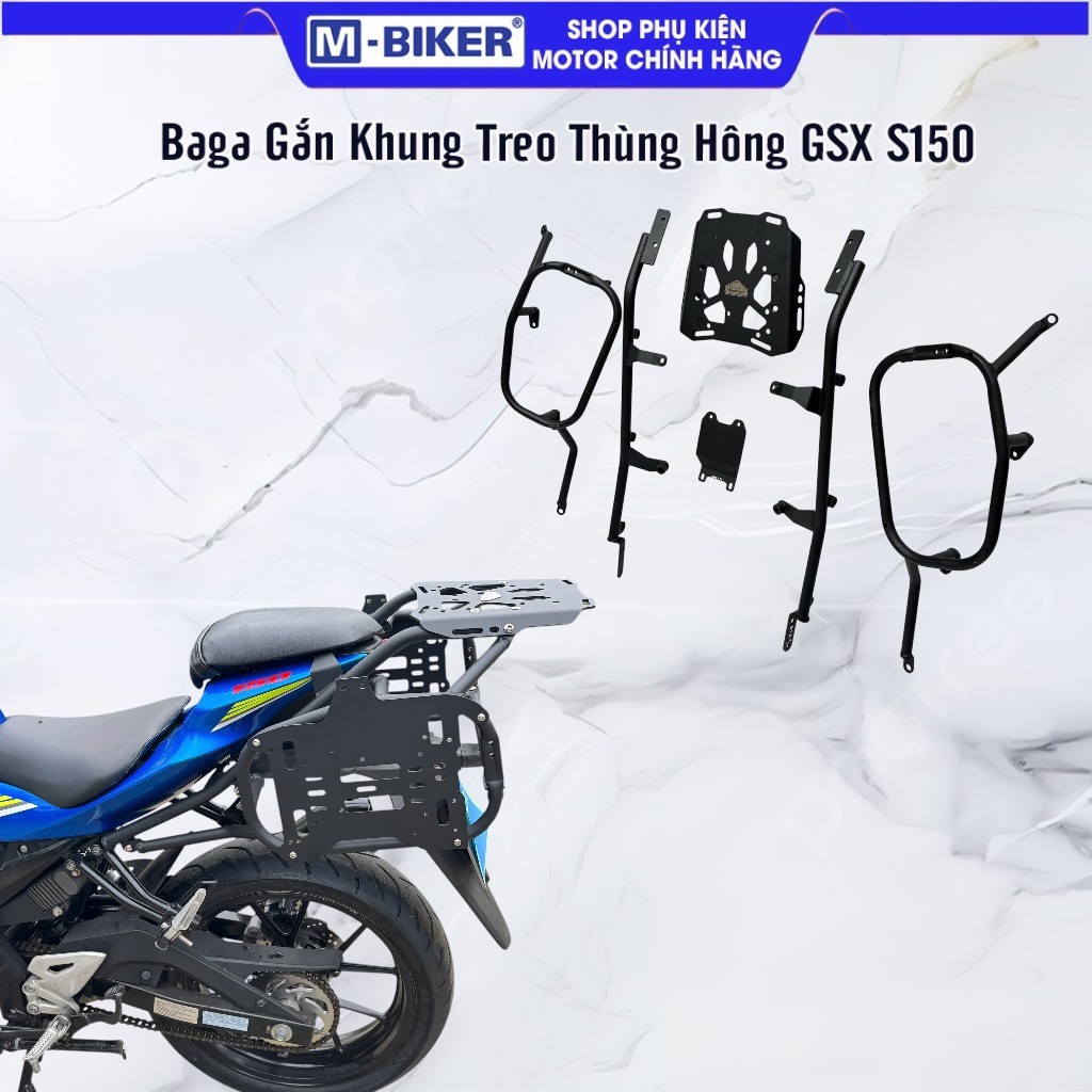 Baga Suzuki GSX-S150 Baga GSX S150, Baga Sau GSX-S150 Gắn Thùng Top Chắc Chắn