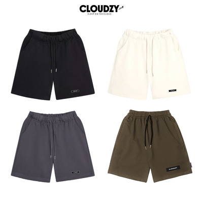Quần đùi nam nữ nỉ cao cấp cotton form rộng mềm mịn unisex ống rộng cạp cao bigsize CLOUDZY QS TRƠN