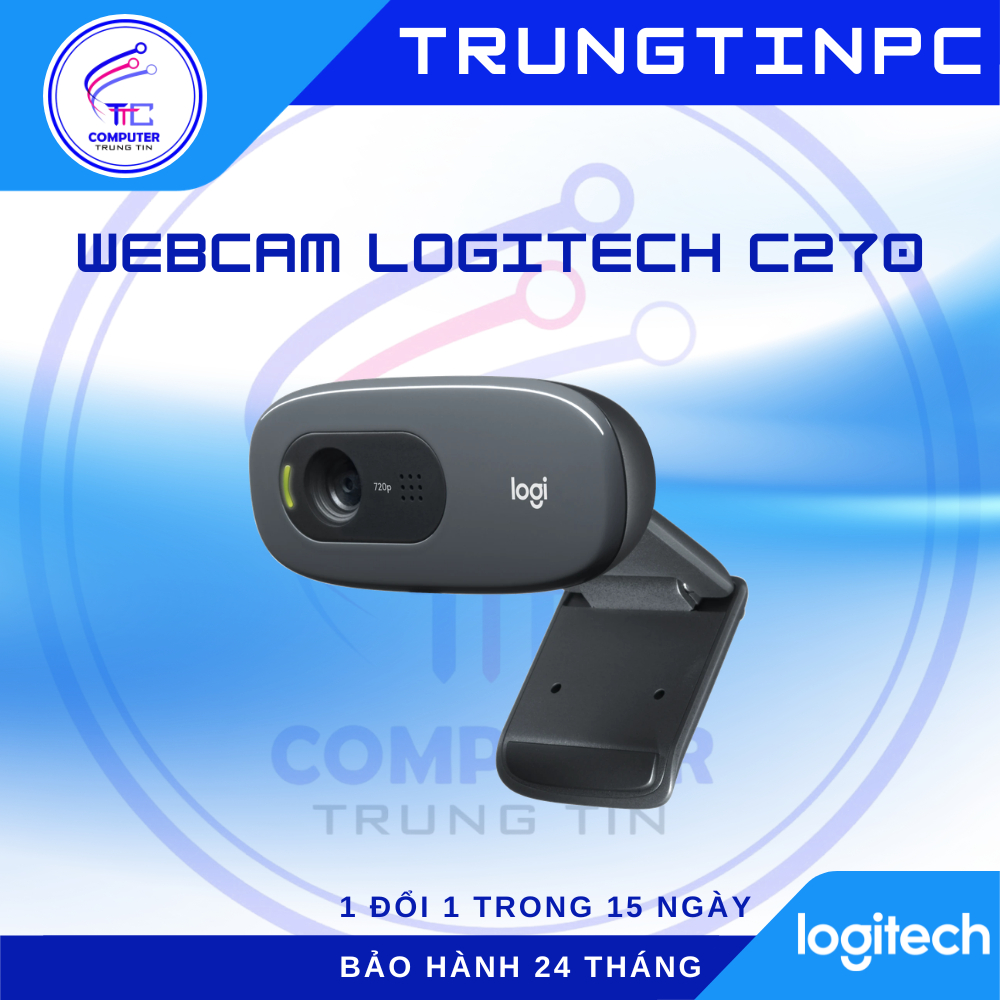 Webcam Logitech C270 HD - Có mic