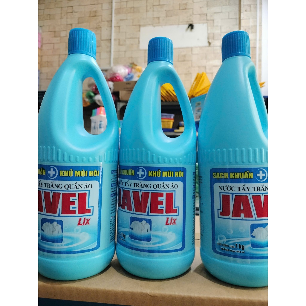 Nước tẩy quần áo trắng Javel Lix 1kg