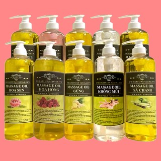 Dầu Massage Body vói nhấn 1 lít -  Can 5 lít Tinh Dầu Thiên nhiên 100% dùng cho mọi loại da ( nhiều mùi tự chọn)
