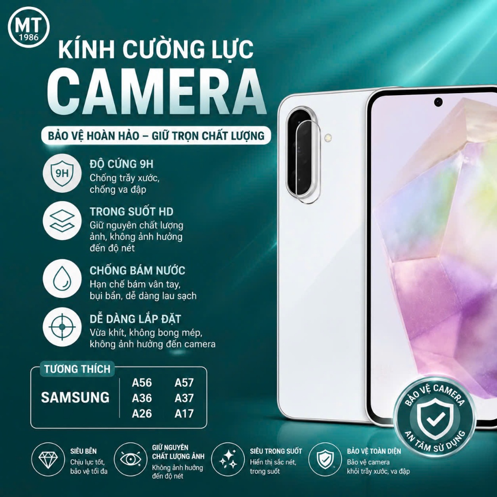 Kính Cường Lực CAMERA Samsung A56/ A36/ A26/ A57/ A37/ A17 Samsung S26 ULTRA/ S26 PLUS/ S26/ S25 Ult