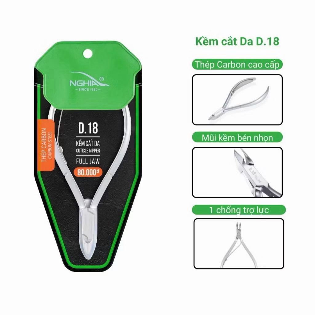 Kềm Nghĩa D18, D555 chuyên dụng cắt da-PK Nail Helia