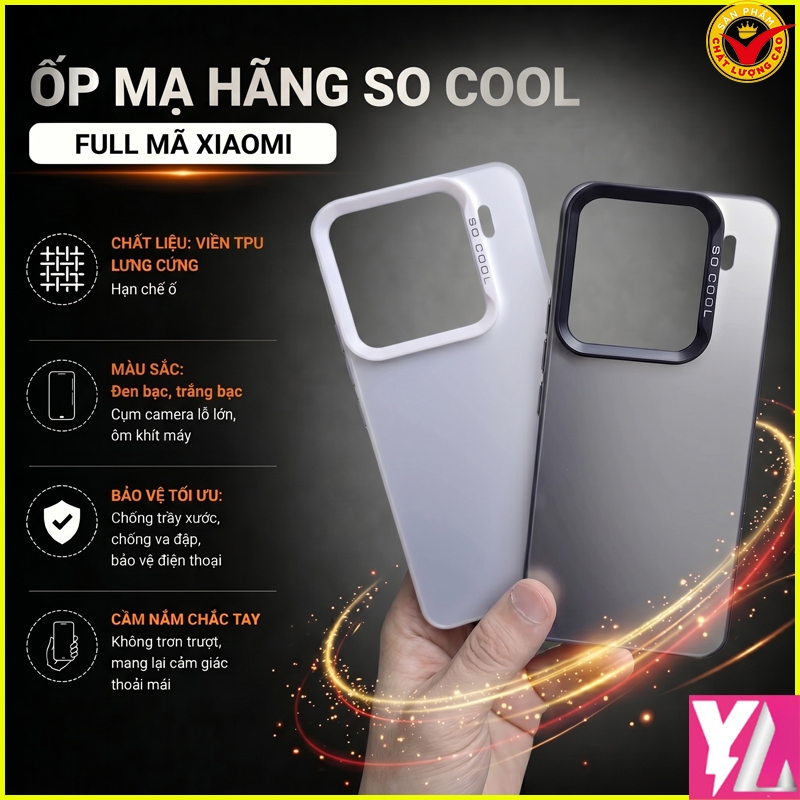Ốp lưng Xiaomi Redmi K80/ K80 Champion/ K80 Pro ... imd SoCool viền TPU lưng cứng mạ bạc
