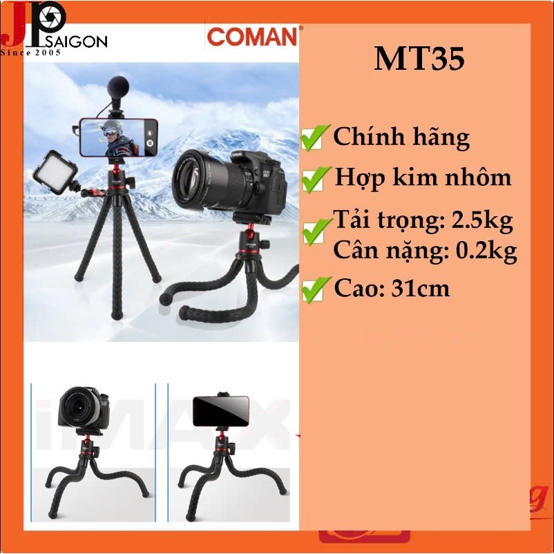 CHÂN UỐN DẺO COMAN MT35, CHÍNH HÃNG