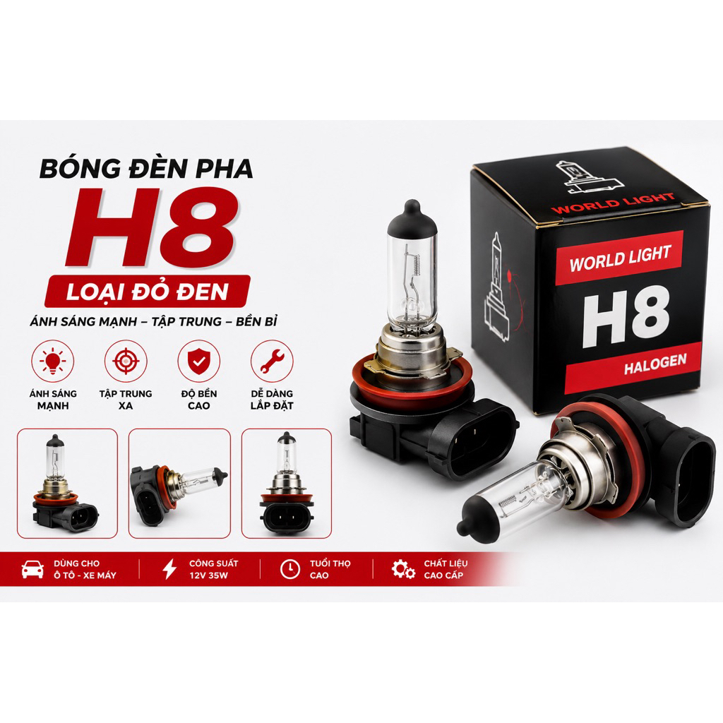Bóng H8 12V 35W, 24V 70W