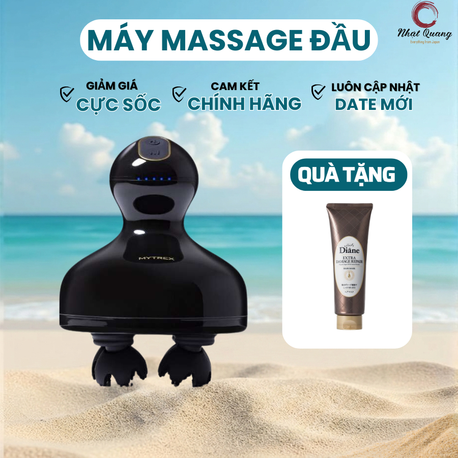 Máy Massage MyTrex EMS Head Spa Pro EHP22B màu đen nội địa Nhật