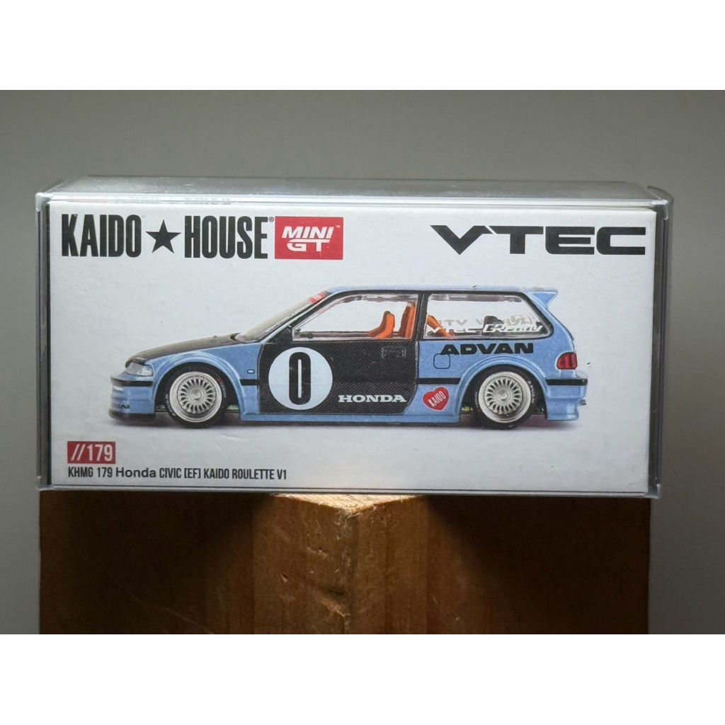 Xe mô hình tỷ lệ 1/64 mô phỏng ô tô Kaido House 179 Honda Civic EF Kaido Roulette V1 (đã qua sử dụng