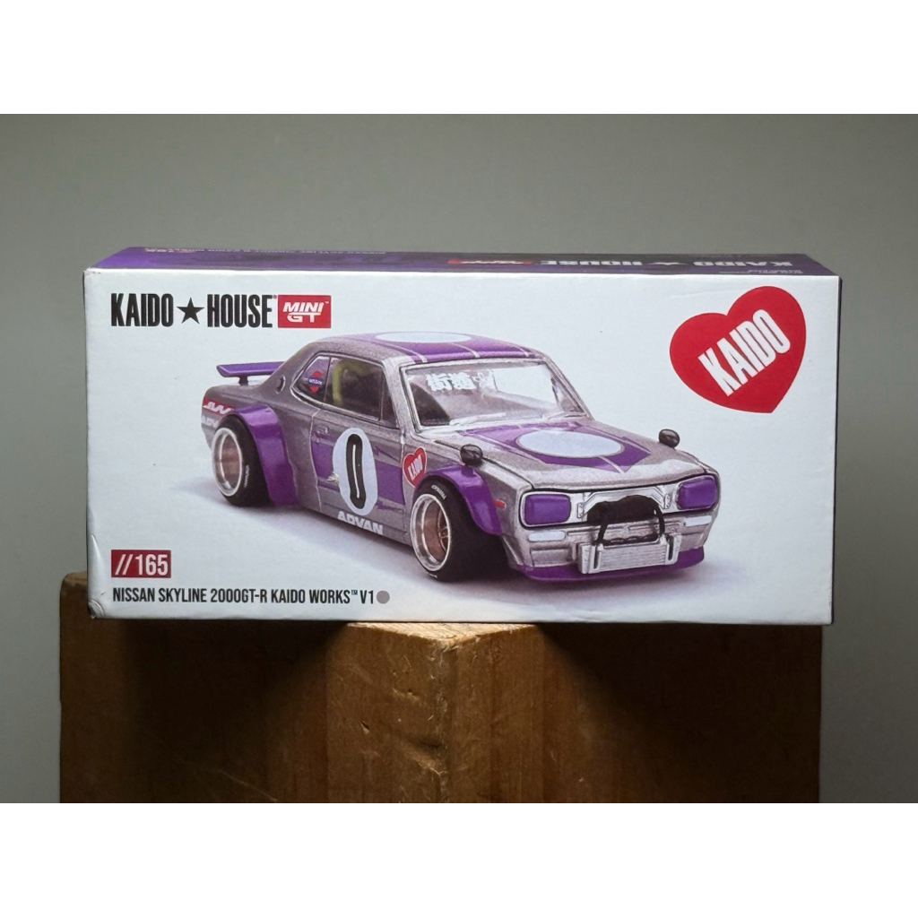 Xe mô hình tỷ lệ 1/64 mô phỏng ô tô Kaido House 165 Nissan Skyline 2000GTR Kaido Works V1 (đã qua sử