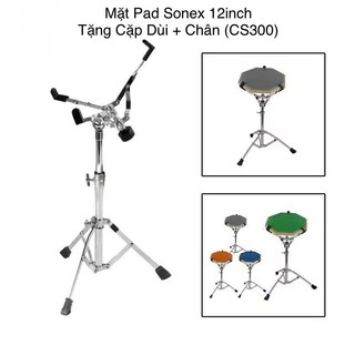 (Tặng cặp dùi) Mặt pad tập trống 12inch=32cm (CÓ PHÂN LOẠI)