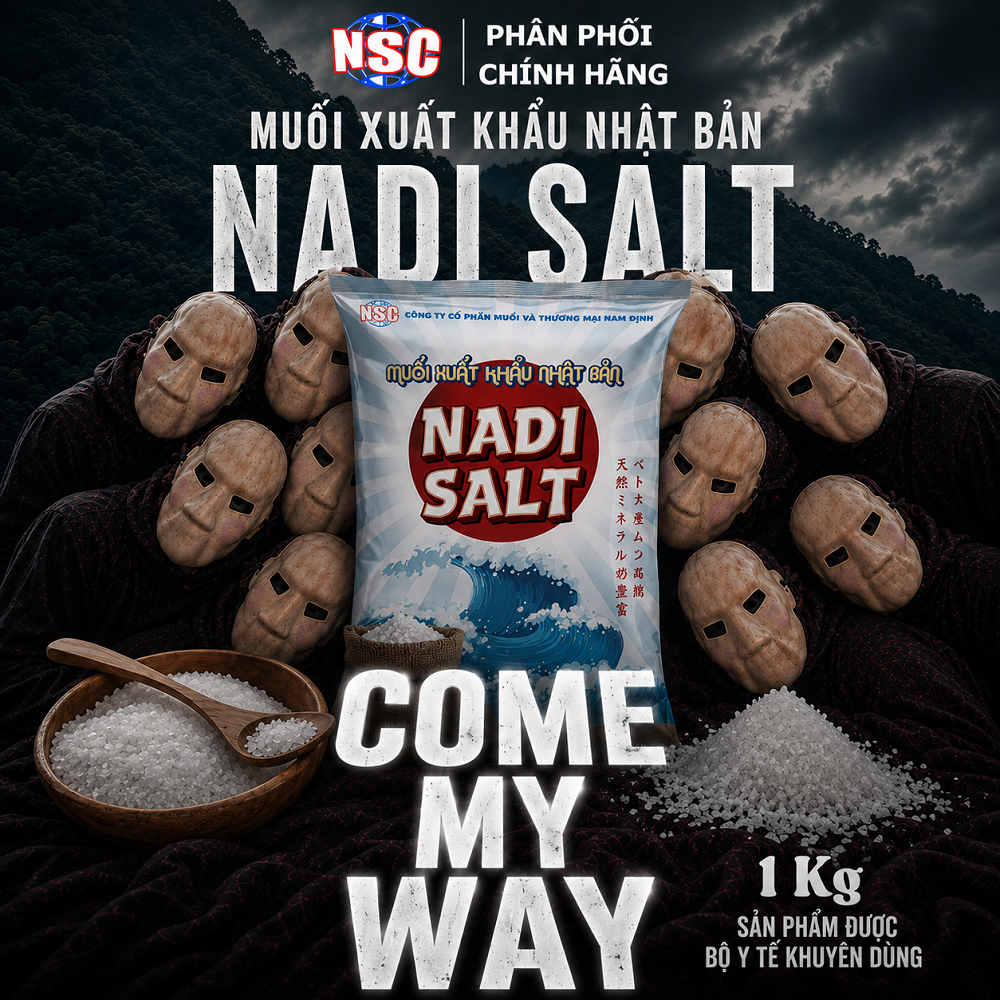 [NSC] Muối Hạt Sạch Xuất Khẩu Nhật Bản Nadi Salt [NSC] , Bổ Sung Khoáng Chất Tốt Cho Sức Khỏe |Túi 1