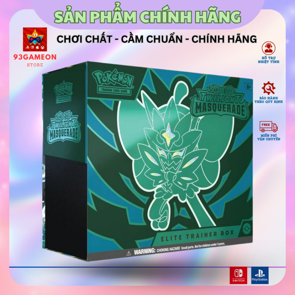 [CHÍNH HÃNG] Pokemon TCG: Scarlet & Violet - Twilight Masquerade Elite Trainer Box