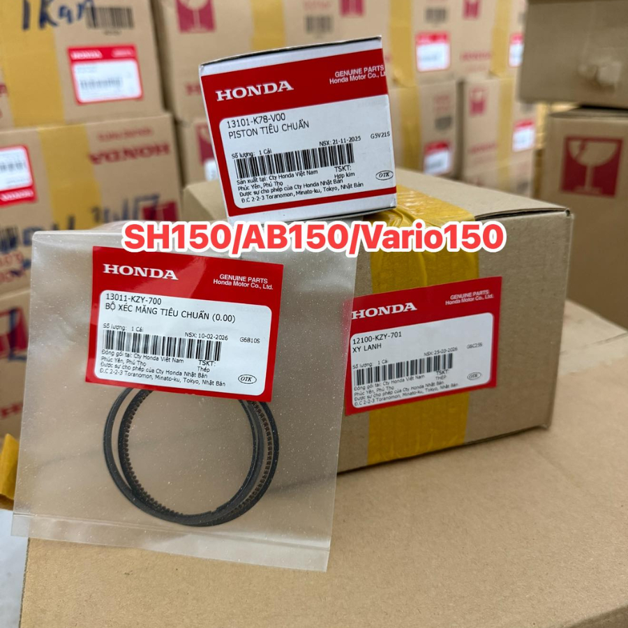 Bộ Lòng Hơi Honda KZY SH150 AB150 Vario150 12100-KZY-701 Chính Hãng
