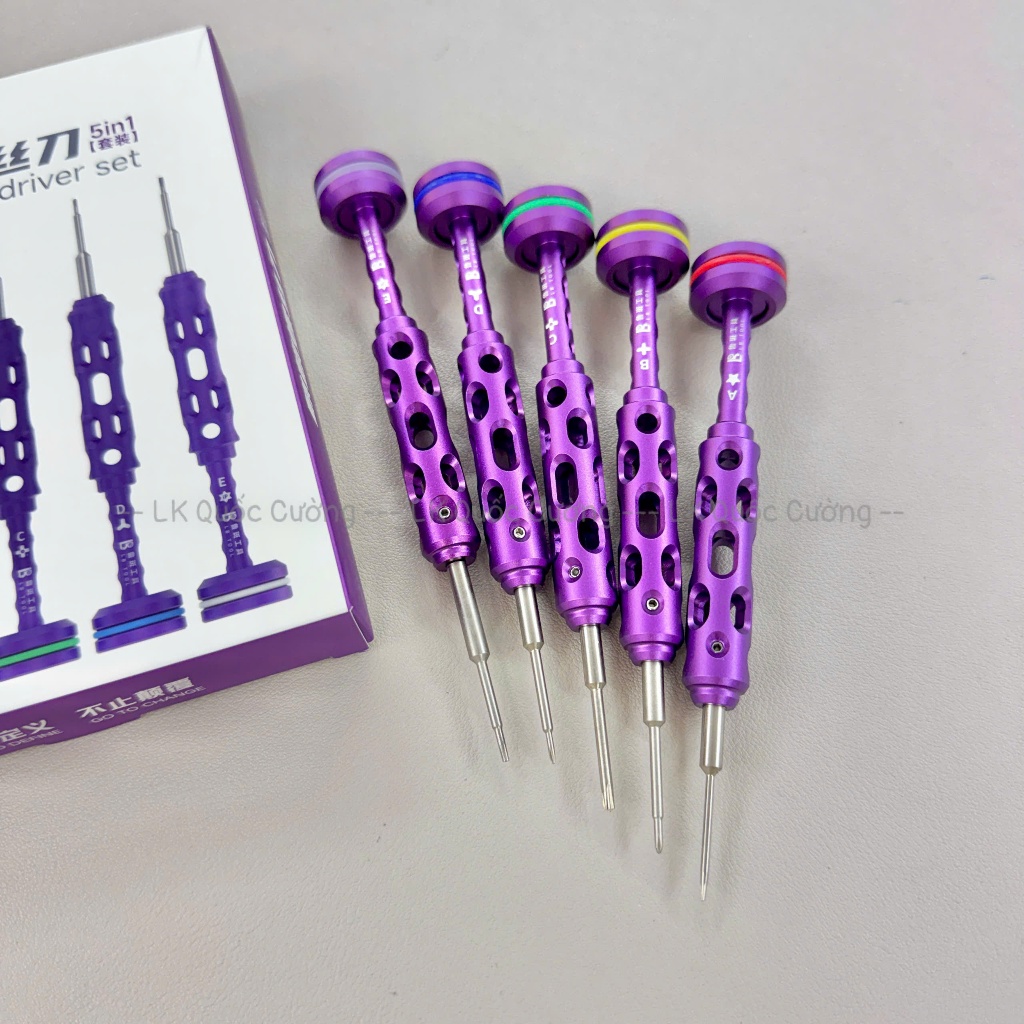Bộ 5 cây vít Luban thép hợp kim LB Tool Kirin 5in1 S2 - Mẫu mới nhất