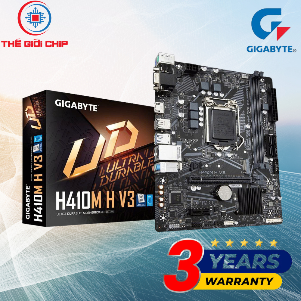 Mainboard GIGABYTE H410M H V2/V3 M.2 (LGA 1200 Micro ATX) I like new Box Bảo hàng 36 tháng bởi nhà c