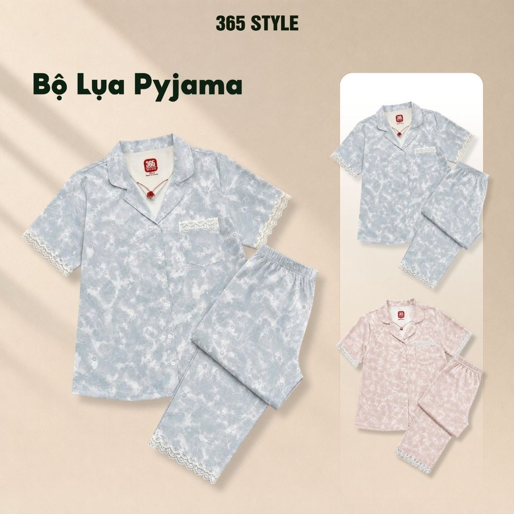 Bộ lụa nữ pyjama S003PK 365Style SWSE26S003PK