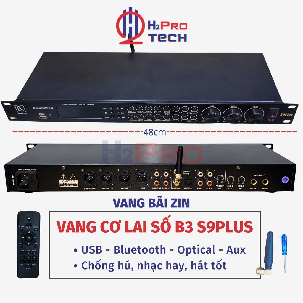 Vang Bãi B3 S9Plus Cao Cấp - Vang Cơ Lai Số Tích Hợp Bluetooth, Dễ Chỉnh Chuyên Karaoke Gia Đình