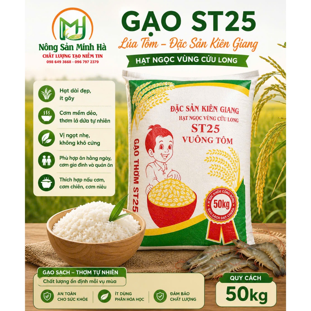 Gạo ST25 túi 10kg
