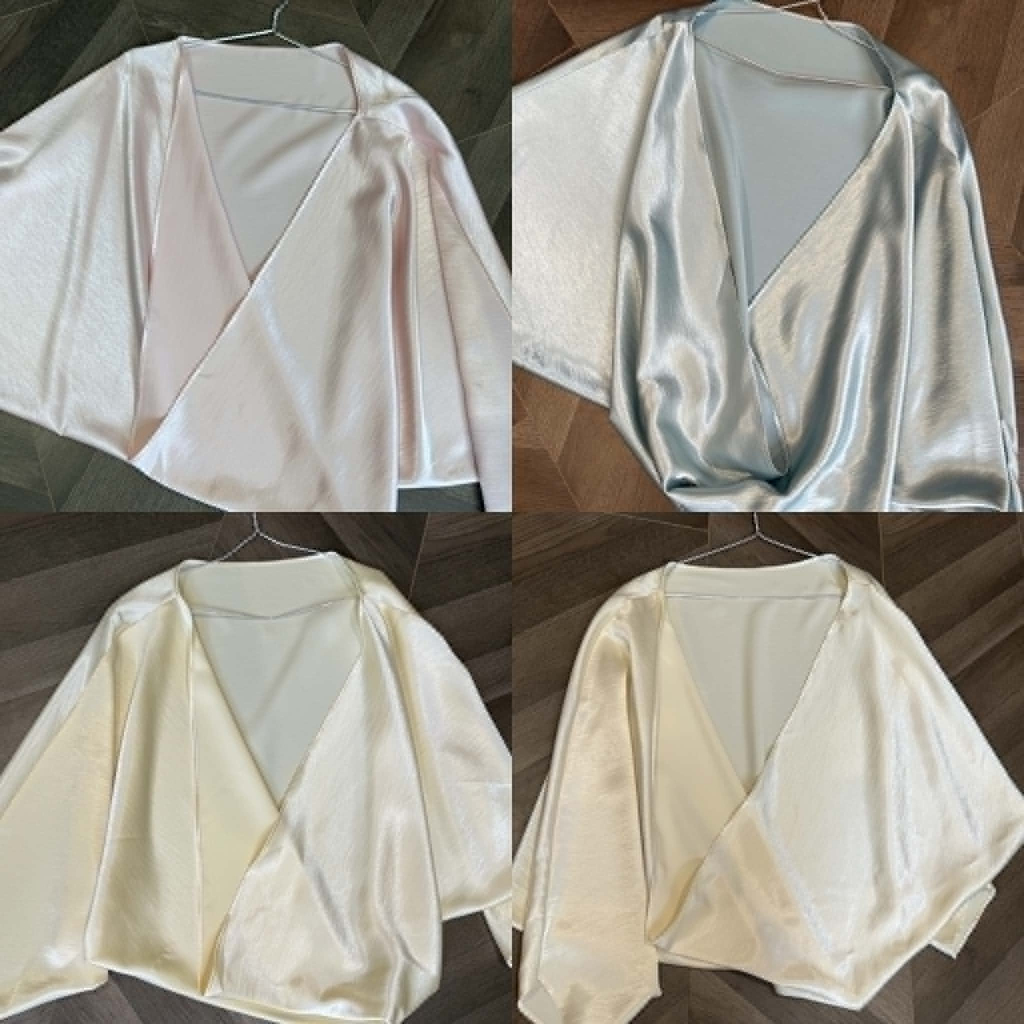 [K.02] (Choàng Lẻ) Áo Khoác Lụa Thanh Lịch Sang Trọng Women Top Dress | Tũm Clothing