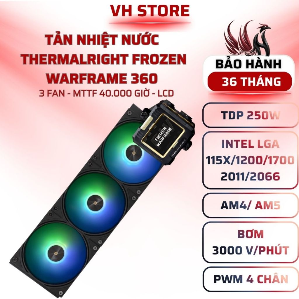 Tản Nhiệt Nước Thermalright Frozen Warframe 360 - BẢO HÀNH 36 THÁNG - VHSTORE
