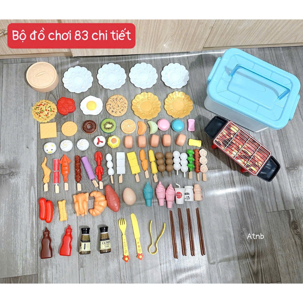 Bộ đồ chơi - Bộ đồ chơi cho bé - bộ đồ chơi nấu ăn, đồ chơi tiệc nướng BBQ cho bé
