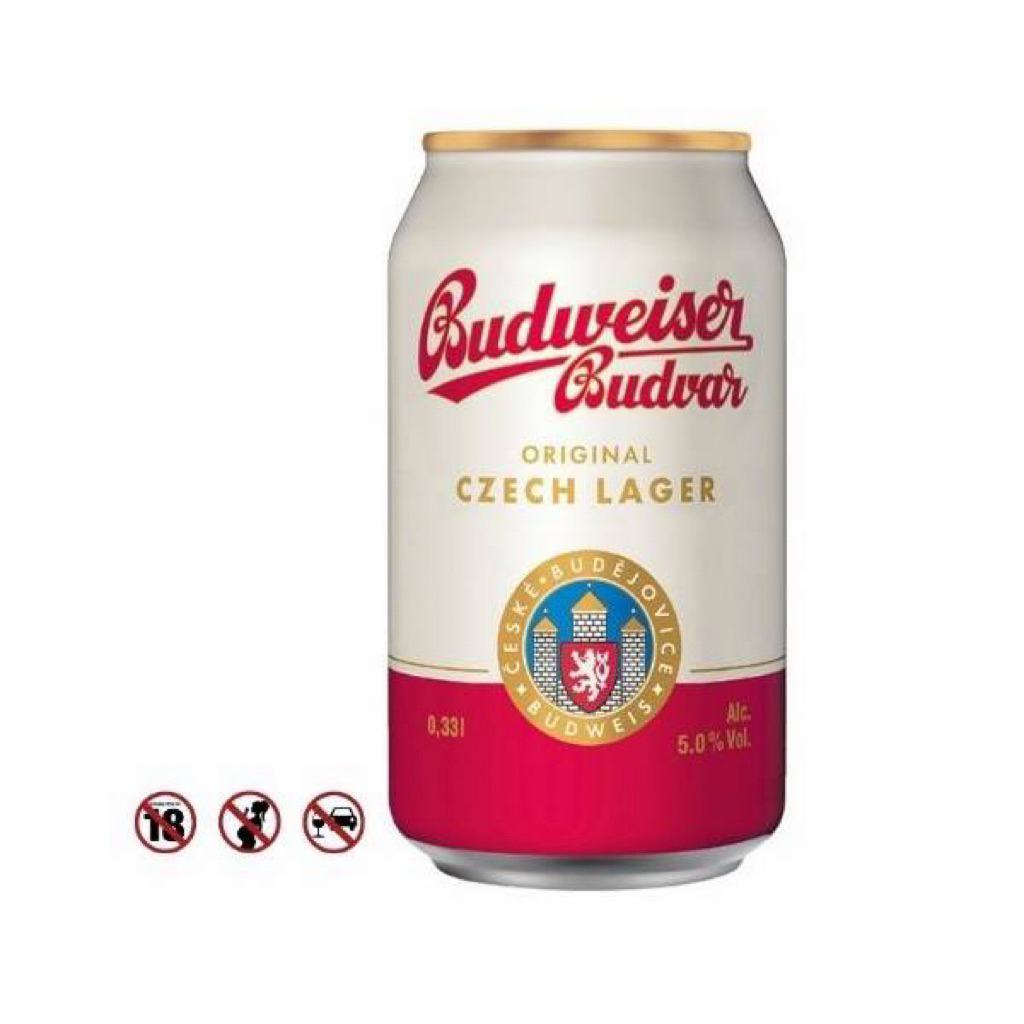 Bia Budweiser Budvar 5% Tiệp – thùng 24 lon 330ml