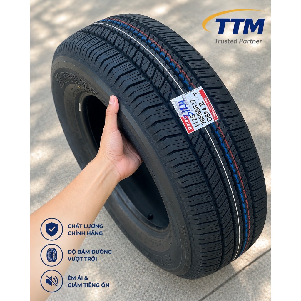 Lốp Bridgestone 265/65 R17 - Dueler 684A Thái Lan DOT26