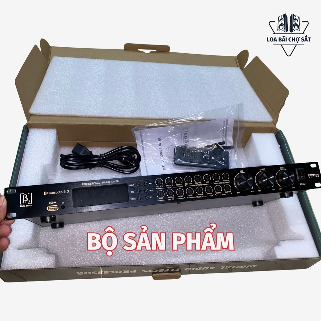 Mixer Vang Bãi B3 S9Plus Chuyên Nghiệp - Vang Cơ Lai Số Xử Lý Âm Thanh Kỹ Thuật Số, Dễ Ghép Nối