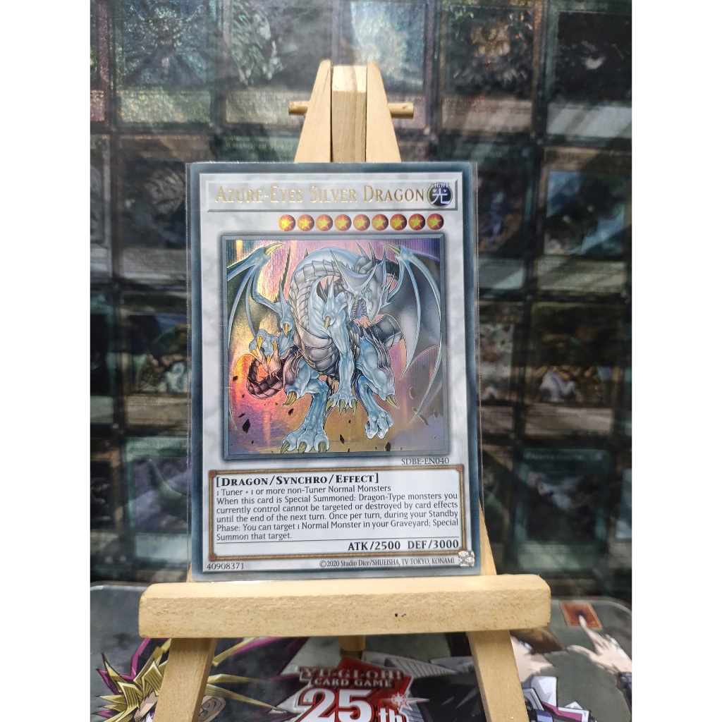 [ Đỗ Lạc Yugioh ] Thẻ Bài Mint90 Yugioh Monster Azure-Eyes Silver Dragon Ultra