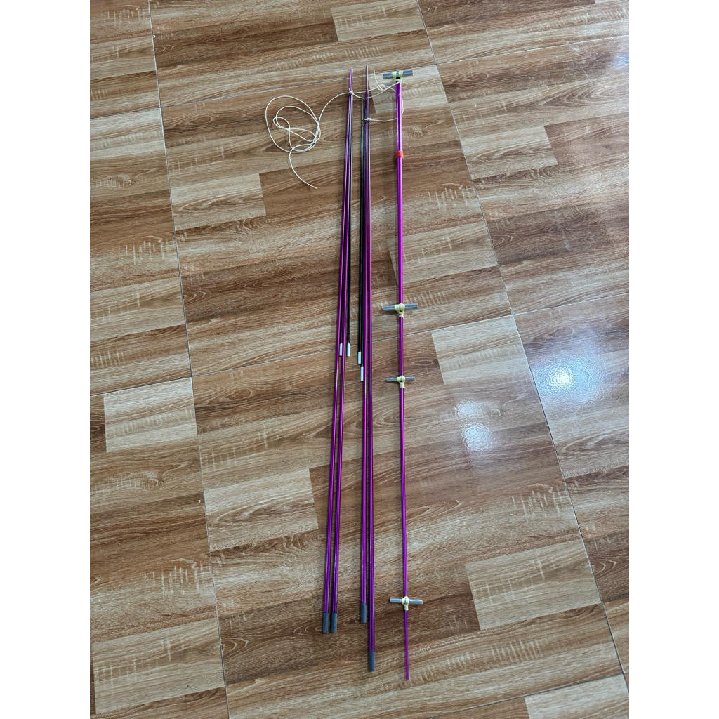 Khung MBC nan tím hoàn thiện diều 2m-2m2 (đã buộc hoàn thiện)