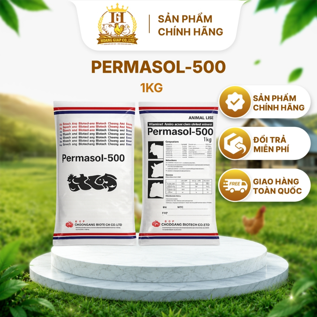 Permasol 500 Chính Hãng Glovet Bổ Sung Dinh Dưỡng Cho Gia Súc Gia Cầm