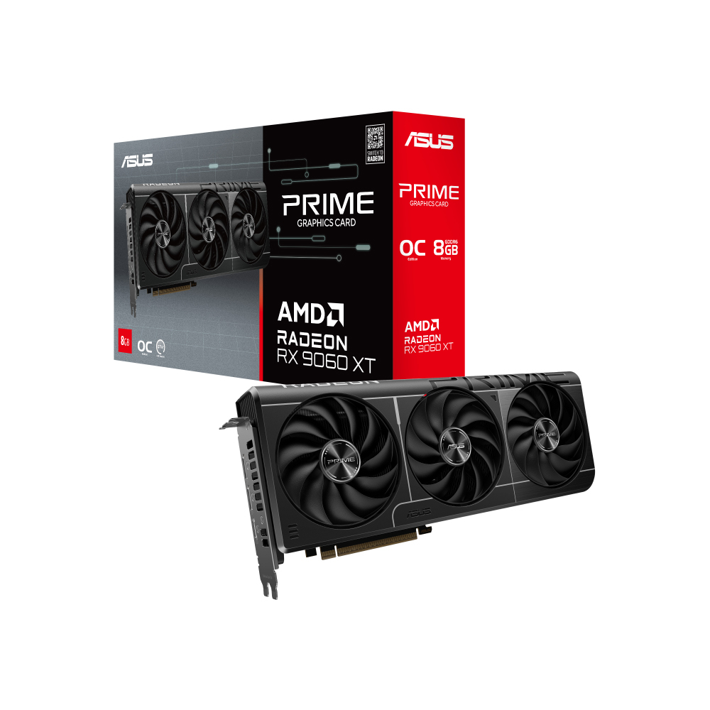 VGA ASUS PRIME RADEON RX 9060 XT 8GB OC EDITION 3 FAN NEW