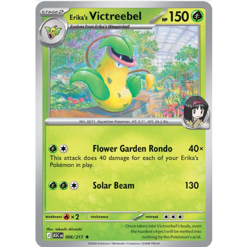 [Thẻ bài Pokemon TCG] Erika's Victreebel 006/217 Holo