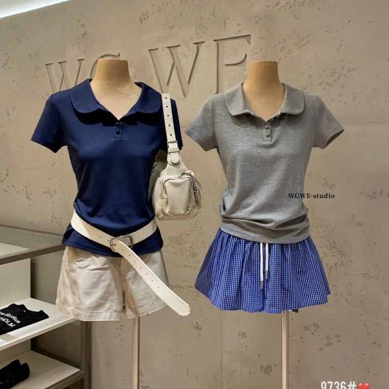 𝑾𝑮𝑾𝑬• Áo polo cổ sen 9736 wgwe hàng QC size SM