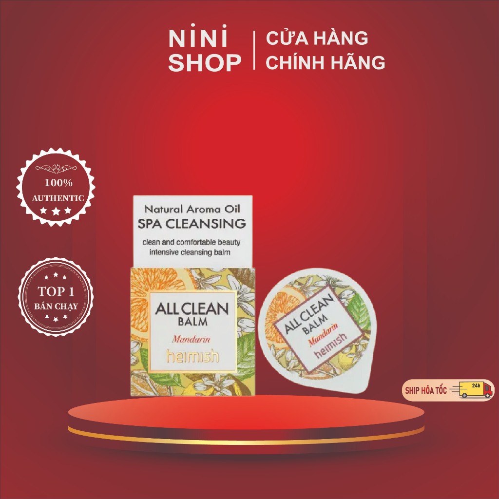 Sáp tẩy trang heimish All Clean Balm Mandarin 5ml - ninishop