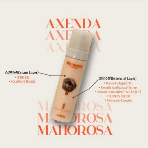 Xịt khoáng dưỡng giúp căng bóng Axenda Mahorosa Cream Mist 100ml