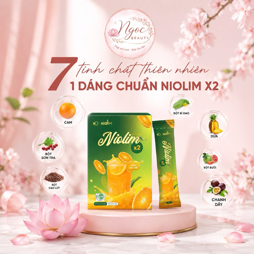 MUA NHIỀU GIÁ GIẢM - 🌸 NIOLIM X2 – Thức uống vị cam dễ dùng mỗi ngày