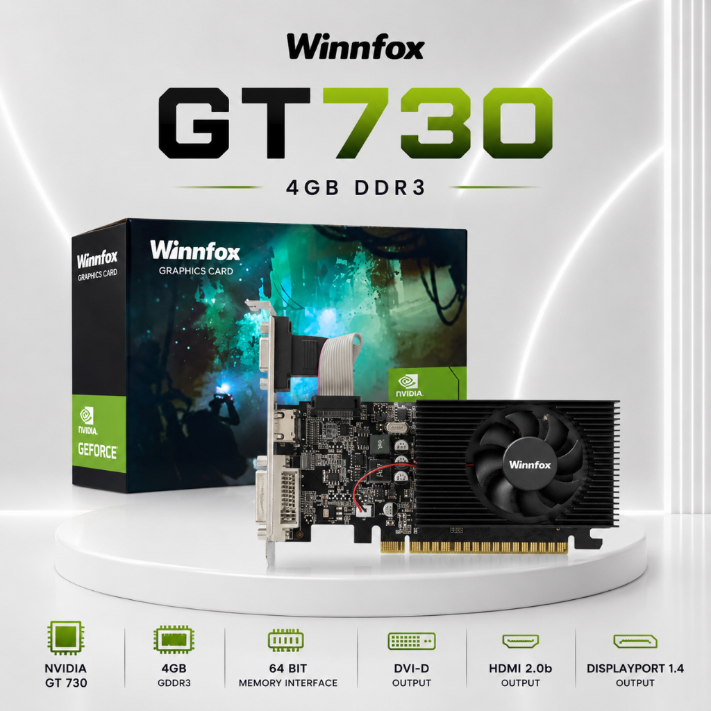 Card Màn Hình WINNFOX GT730 4GB DDR3 Chính Hãng