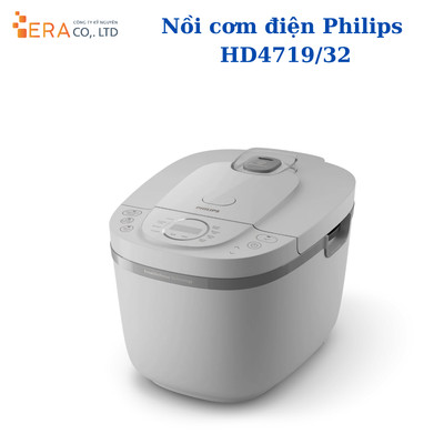 Nồi Cơm Điện Tử Philips HD4719/32 – Công Suất 860W, Hàng Chính Hãng Bảo Hành 24 Tháng