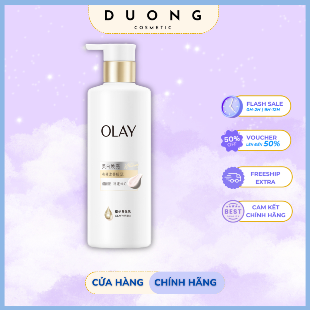 [B3 CÔNG TY] Sữa Dưỡng Thể Olay B3+ Vitamin C Dưỡng Trắng Da Body 260ml Chính Hãng