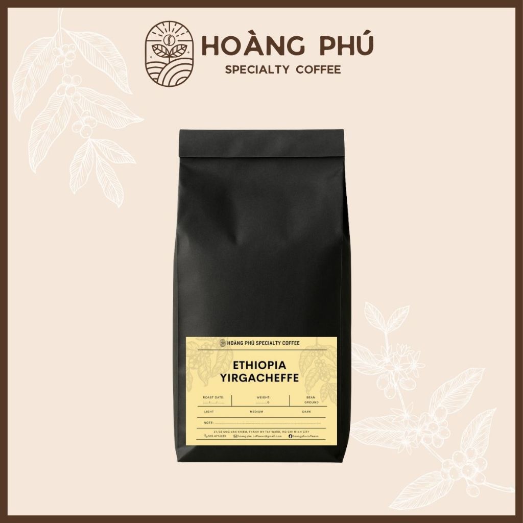 Ethiopia Yirgacheffe - Cà phê Arabica rang sạch nguyên chất - Hoàng Phú Specialty Coffee