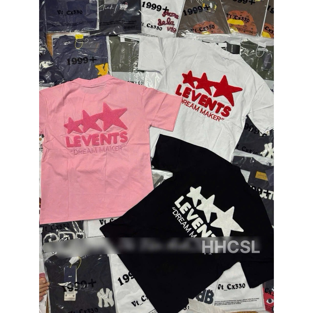 Mẫu áo thun Levent thêu xù hàng loại 1