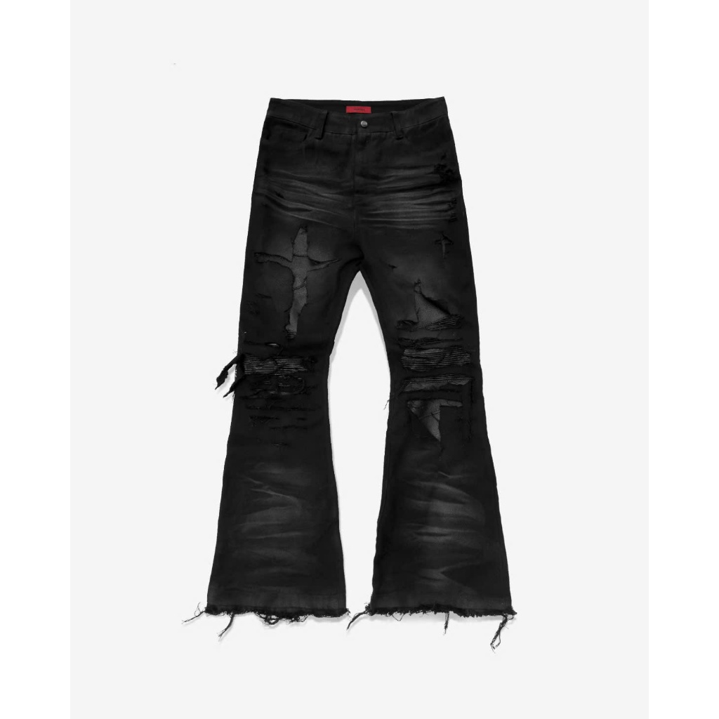 QUẦN JEANS "BIKER FLARED PANTS"