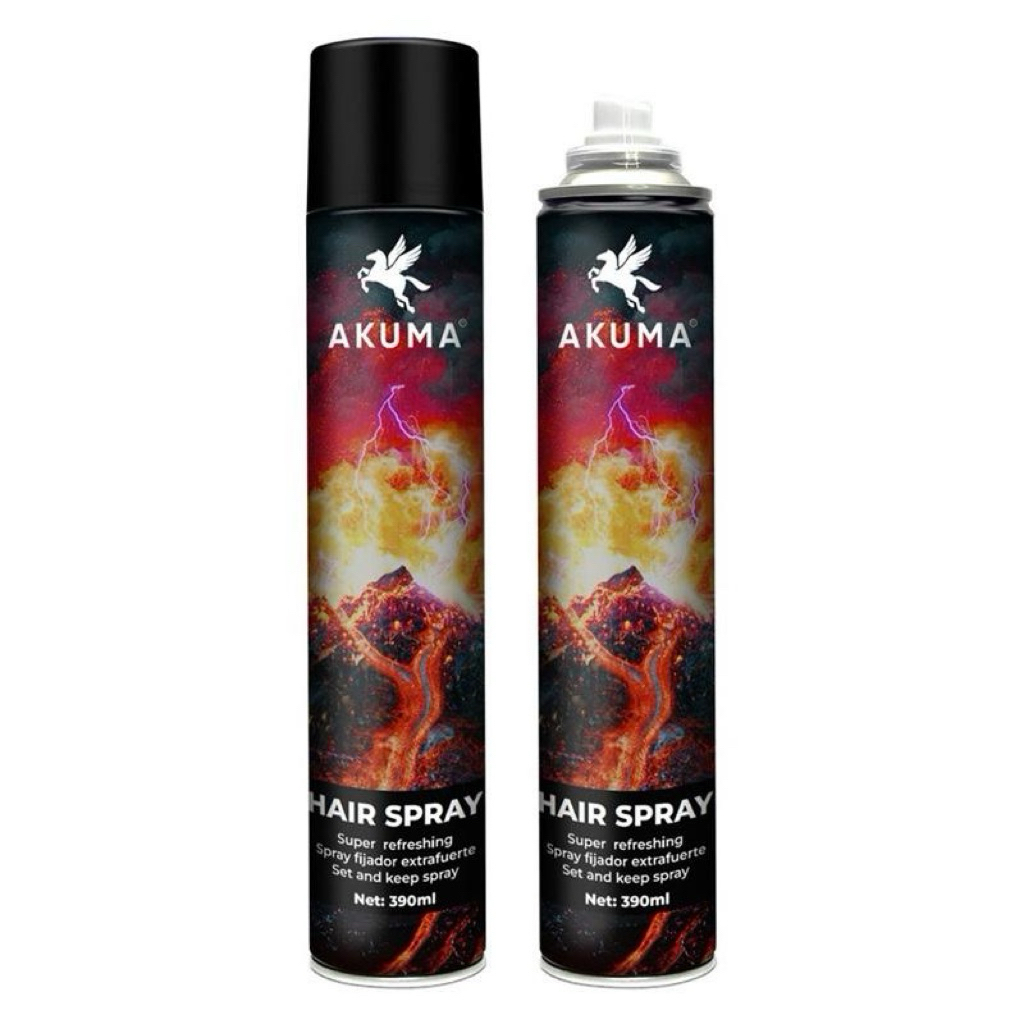 Gôm xịt giữ nếp tóc AKUMA SPRAY hương nước hoa