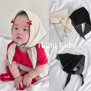 [Co/ver Hàn] Khăn Tam Giác Chùm Đầu Cho Bé - Khăn Chùm Đầu Đi Biển Cho Bé - Khăn Ren Tam Giác - Hana Kids By Quynh Cao