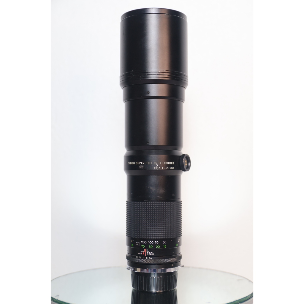 Lens tele Sigma Super-Tele Multi-Coated 400mm f/6.3 chân ngàm - chưa xác định, thấu kính sao 90 % - hoạt động ok